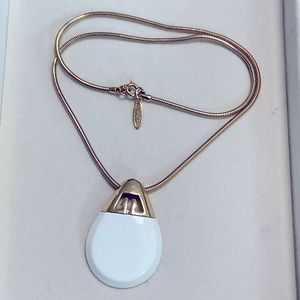 Vintage Signed Direction One Gold Tone Pendant Necklace